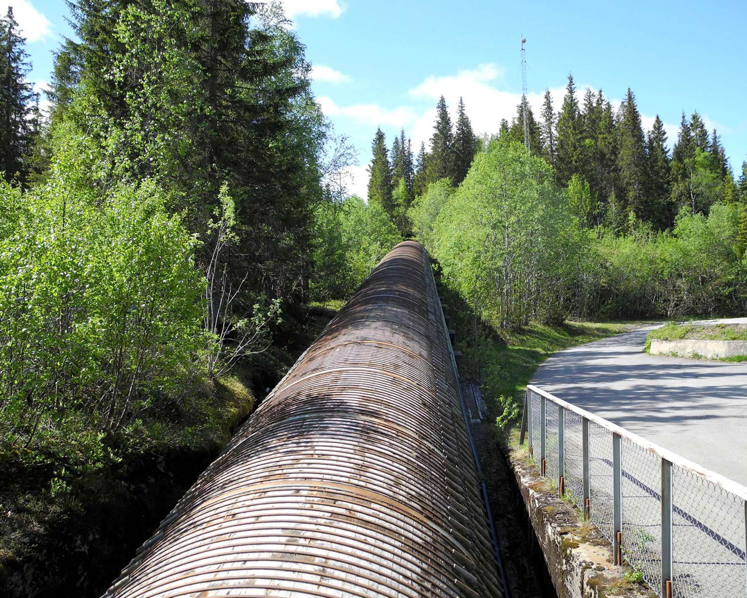 Penstock at Reinforsen power plant